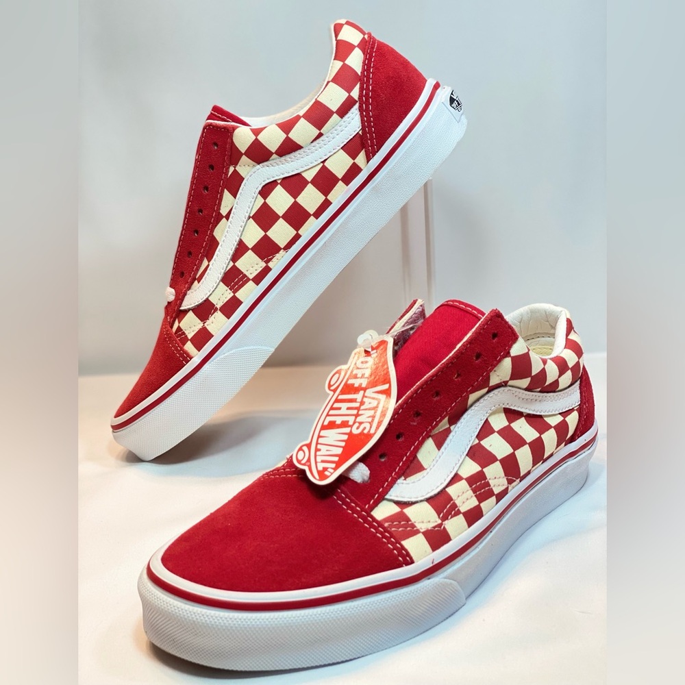 Vans Old Skool Checkerboard Racing Red